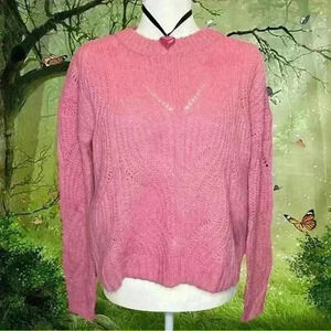 New With Tags Madewell Pink Knitted Sweater